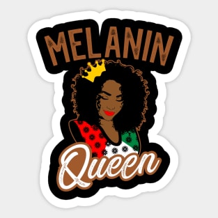 Melanin Queen Sticker